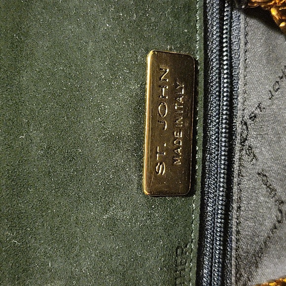 Pre-Loved St John Suede/Leather Evening Bag - Picture 7 of 11